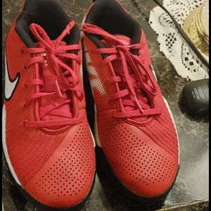 Boys Red Nike tennis